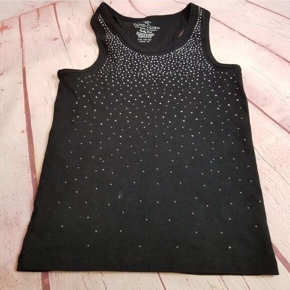 Faded Glory beaded tank top L10/12 - Picture 1 of 3